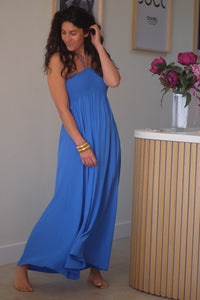 GEOPA BLUE TUBE DRESS - GESTUZ