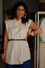 Linnen blouse ecru