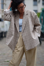 Khloe oversized blazer - lightblue/beige PDP