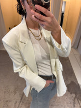Oversized blazer - pale white