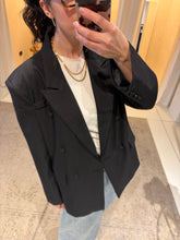 Oversized blazer - black