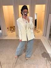 Oversized blazer - pale white