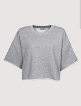 Lucia short sweatshirt grey/white - Les Soeurs