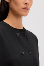 Vaya black knit vest