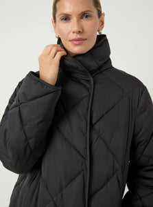 SELURA LONG PADDED COAT - YAS
