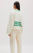 Charline v-neck retro tennis knit