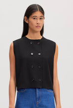 Vaya black knit vest