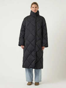 SELURA LONG PADDED COAT - YAS