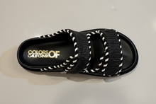 Two strap sandal raffia - Colors of californa