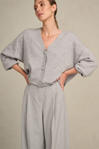 ASSANE CARDIGAN L.GREY - MARCH23