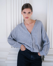 ASSANE CARDIGAN L.GREY - MARCH23