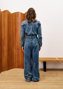 VERVEINE DENIM JUMPSUIT - FRNCH
