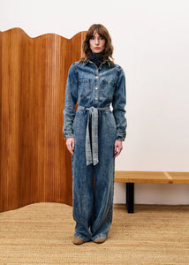 VERVEINE DENIM JUMPSUIT - FRNCH