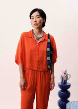 Pervenche oranje blouse