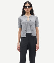 SANOURA CARDIGAN GREY STRIPE  - SAMSOE