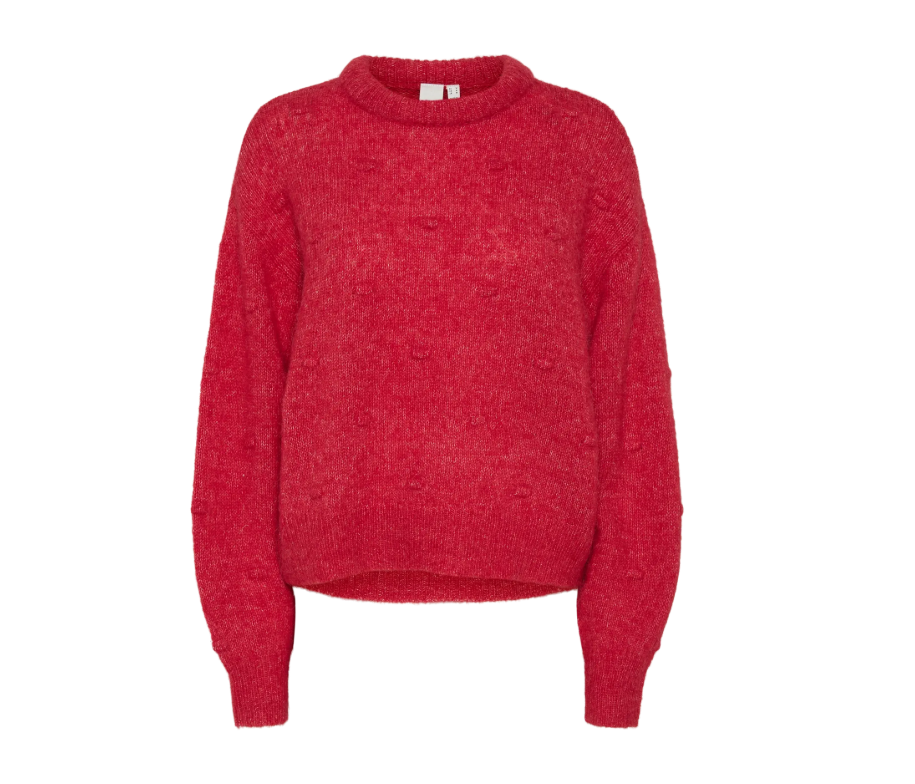 HIBBO RED KNIT - YAS