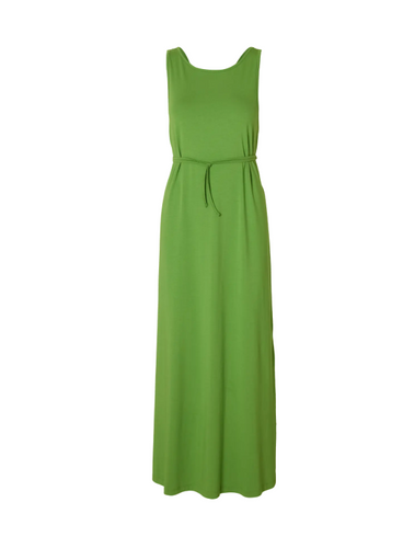 ANOLA LOW BACK ANKLEDRESS - GREEN - SELECTED