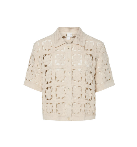 CORSICA SS CROCHET CARDIGAN - YAS