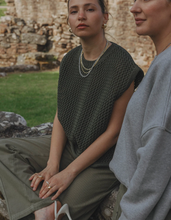 MORI KNIT VEST KAKHI - LES SOEURS