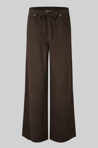 IRVINE DENIM TROUSERS CHOCOLATE - SECOND FEMALE