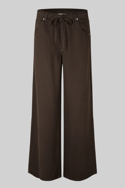 IRVINE DENIM TROUSERS CHOCOLATE - SECOND FEMALE
