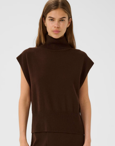 MANZI WAISTCOAT BROWN - GESTUZ