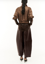 BROW LAQUEE BARREL TROUSERS