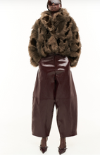 BROW LAQUEE BARREL TROUSERS