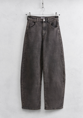 BROWN BARREL DENIM