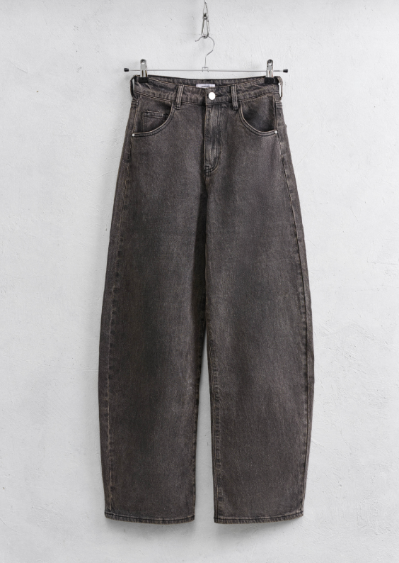 BROWN BARREL DENIM