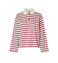 SLFWADA LS STRIPE COLLAR TOP - SELECTED