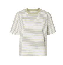 SLWESSENTIAL SS STRIPED BOXY TEE - SELECTED