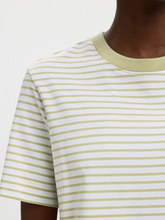 SLWESSENTIAL SS STRIPED BOXY TEE - SELECTED