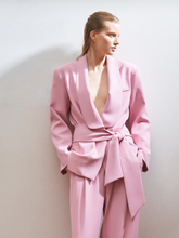 PINK BLAZER WITH WAISTBELT