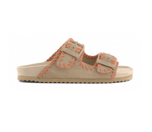 suede sandaal met stichting mud+orange - Colors of California