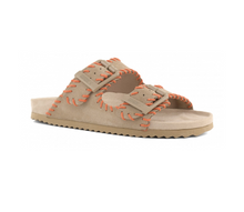 suede sandaal met stichting mud+orange - Colors of California
