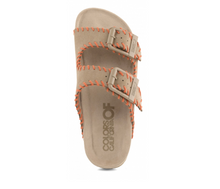 suede sandaal met stichting mud+orange - Colors of California