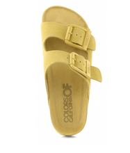 Suede sandaal yellow - colors of california