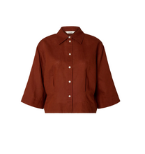 slfcleo regular 3/4 cropped shirt - Selected femme