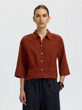 slfcleo regular 3/4 cropped shirt - Selected femme
