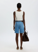 SLFwide merla-kori HW denim shorts - selected