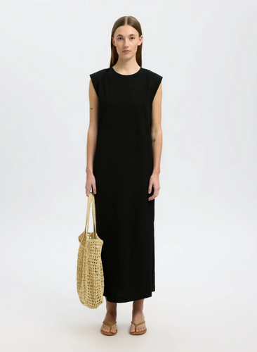 HALLEY SHOULDERPAD ANKLEDRESS - SELECTED