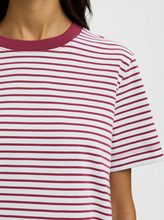 SLWESSENTIAL SS STRIPED BOXY TEE - SELECTED