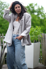 Khloe oversized blazer - greyblue PDP