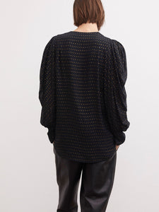 Milaelle dotted shirt - black - BY MALENE BIRGER