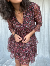 RUFFLEDRESS IN FLOWERPRINT - RED